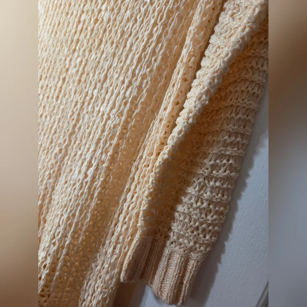 New Entro Cream Knit Sweater Top - Picture 3 of 4